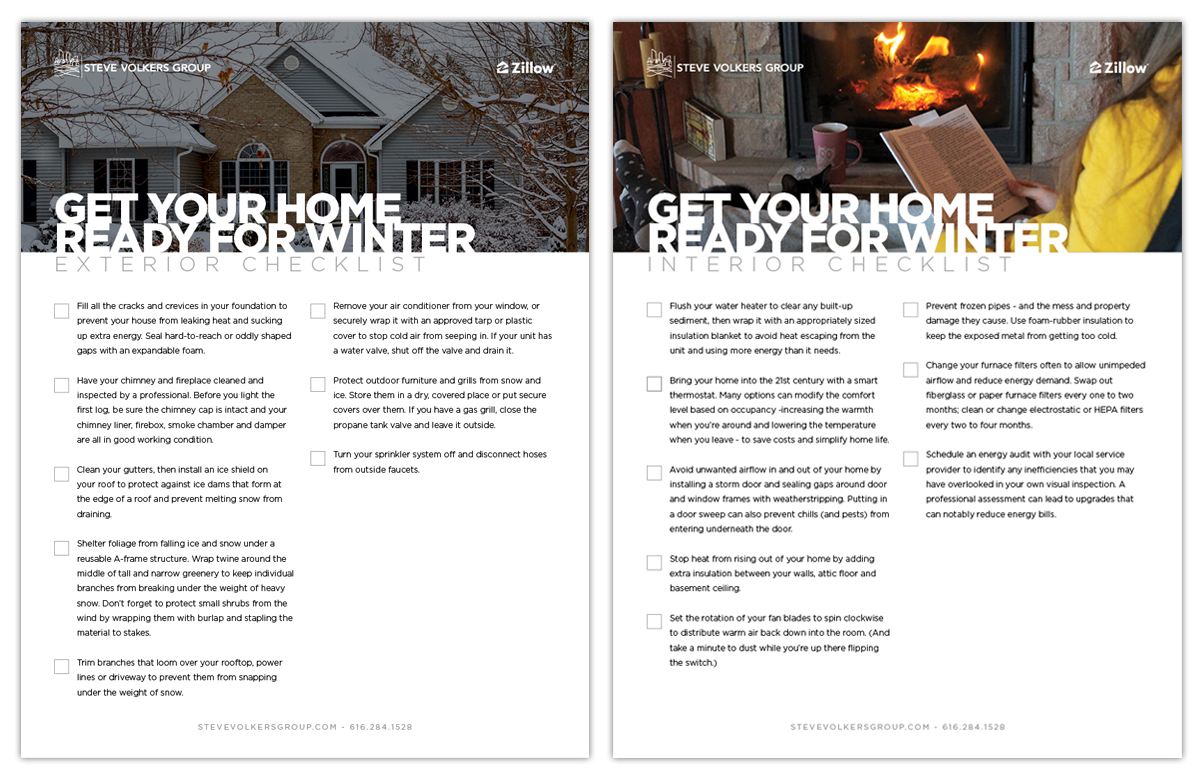 Get your home ready for winter - checklist